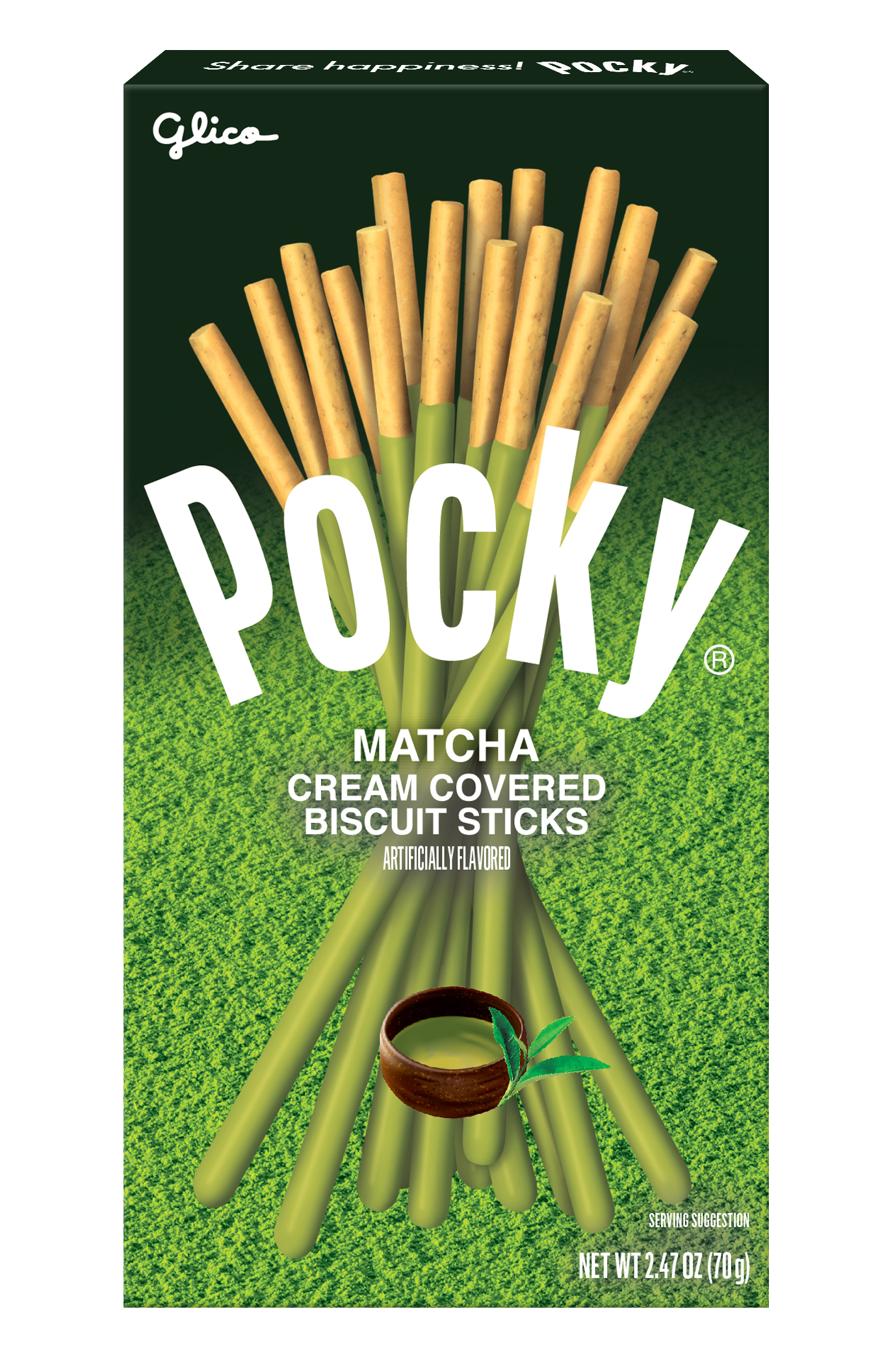 Pocky Matcha biscuit sticks box